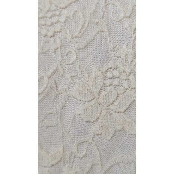 WD.NY Cream Lace Overlay Tank/Shell Top Womens Size XL - Picture 4 of 9